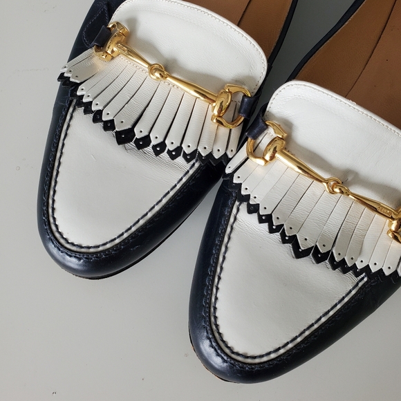 Celine Black and White Loafers - Picture 3 of 16